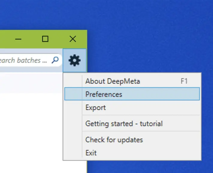 Windows Menu Access