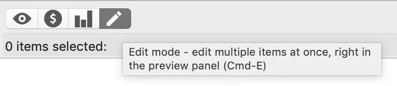 Edit Mode Interface