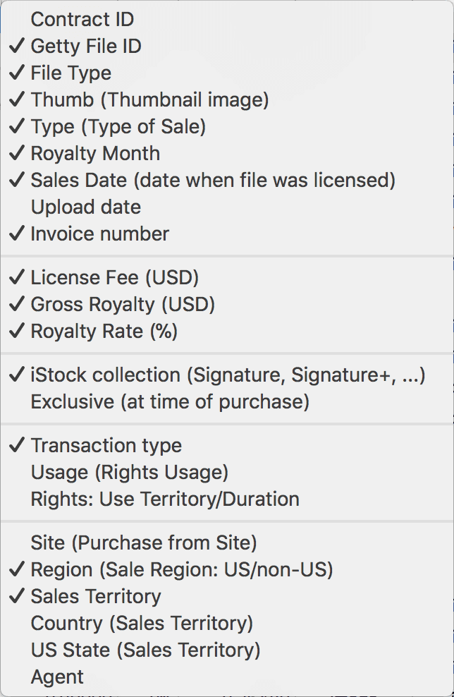 Sales Filtering and Column Customization