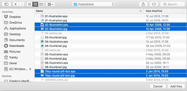 Vector Illustration File Linking