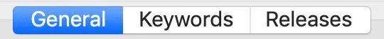 General Tab Interface