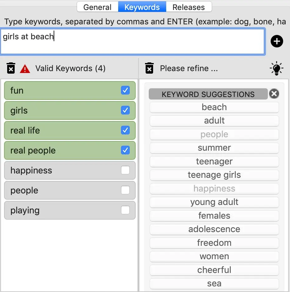 Keyword Suggestions Feature