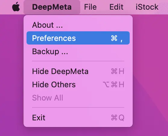 macOS Menu Access