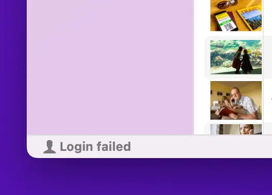 Bottom Left Status Access