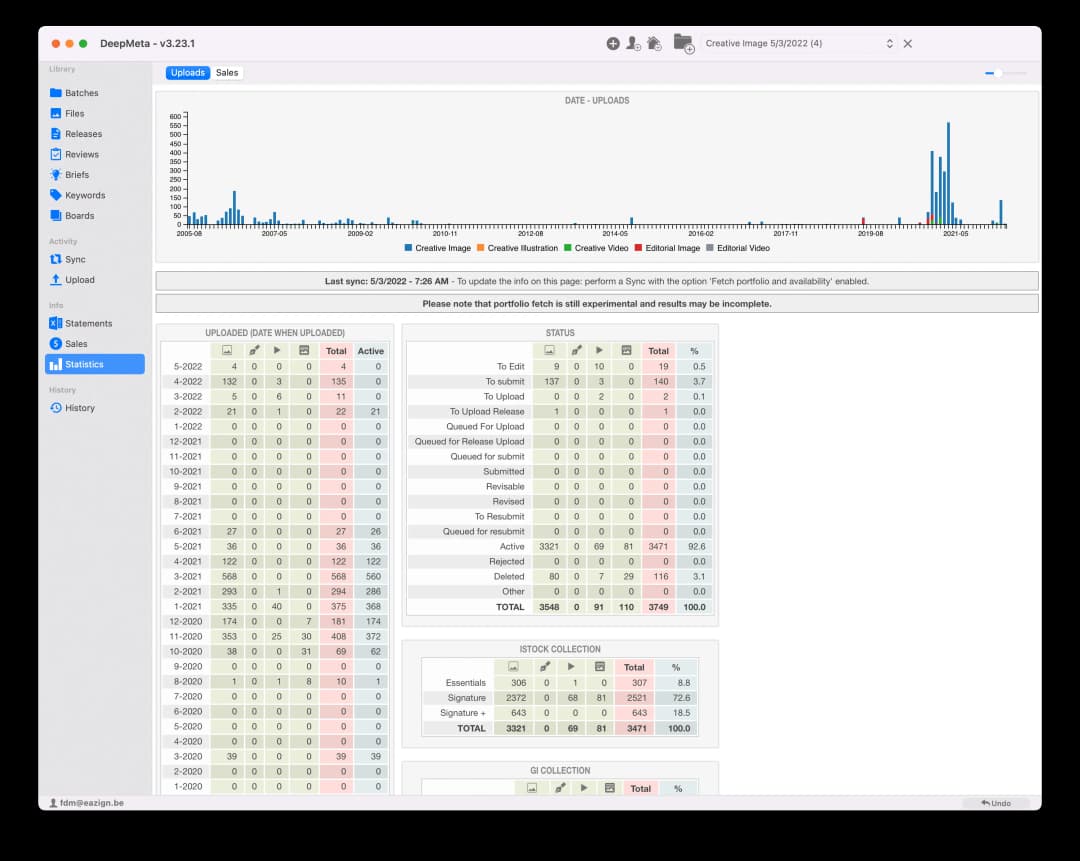 Upload Performance Metrics